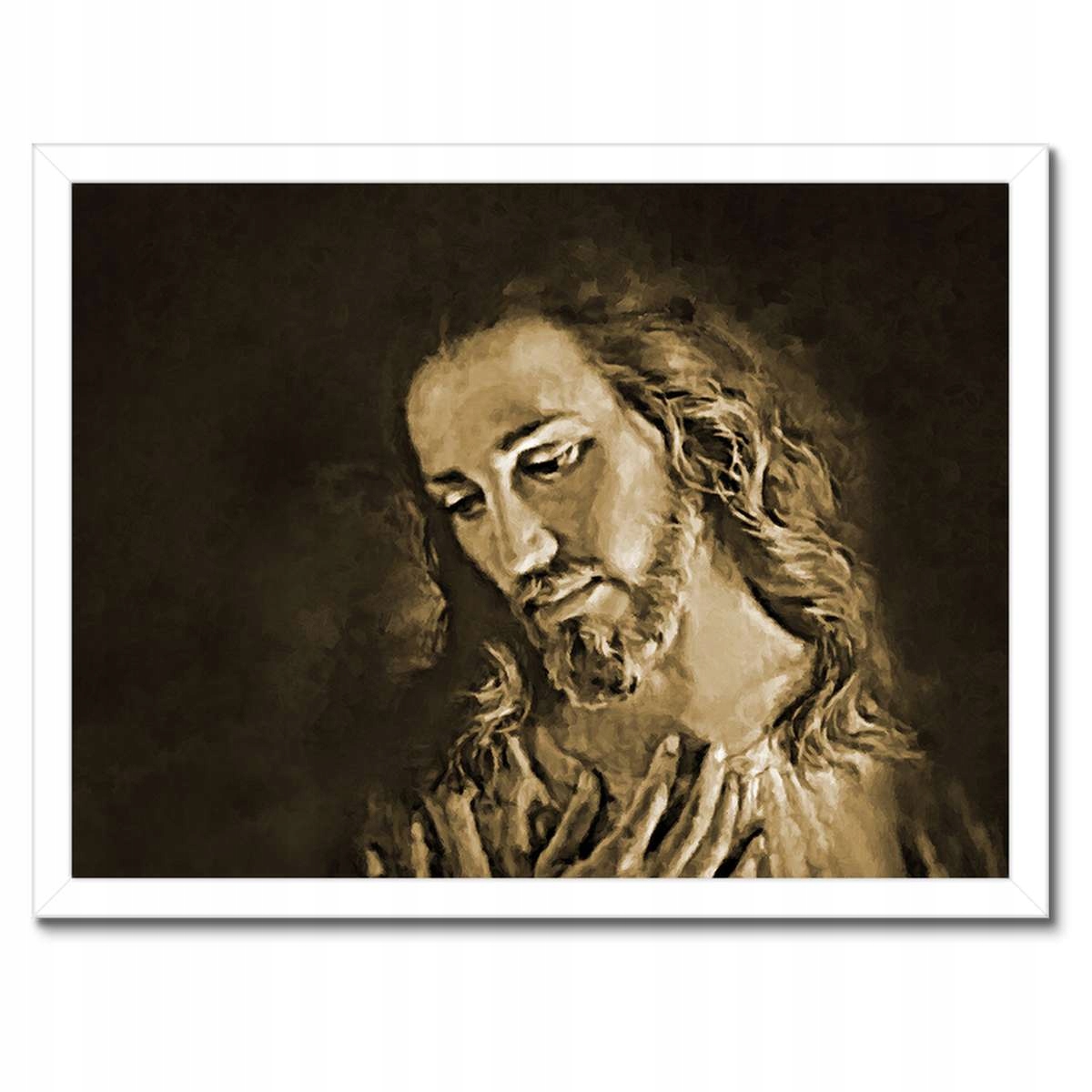 Plakáty v rámu 40x30 Ježíš Kristus Sepia