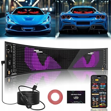 Oči Ďábla Elastický Pásek Rgb Displej Diody 10.2 cm x 34.8 cm