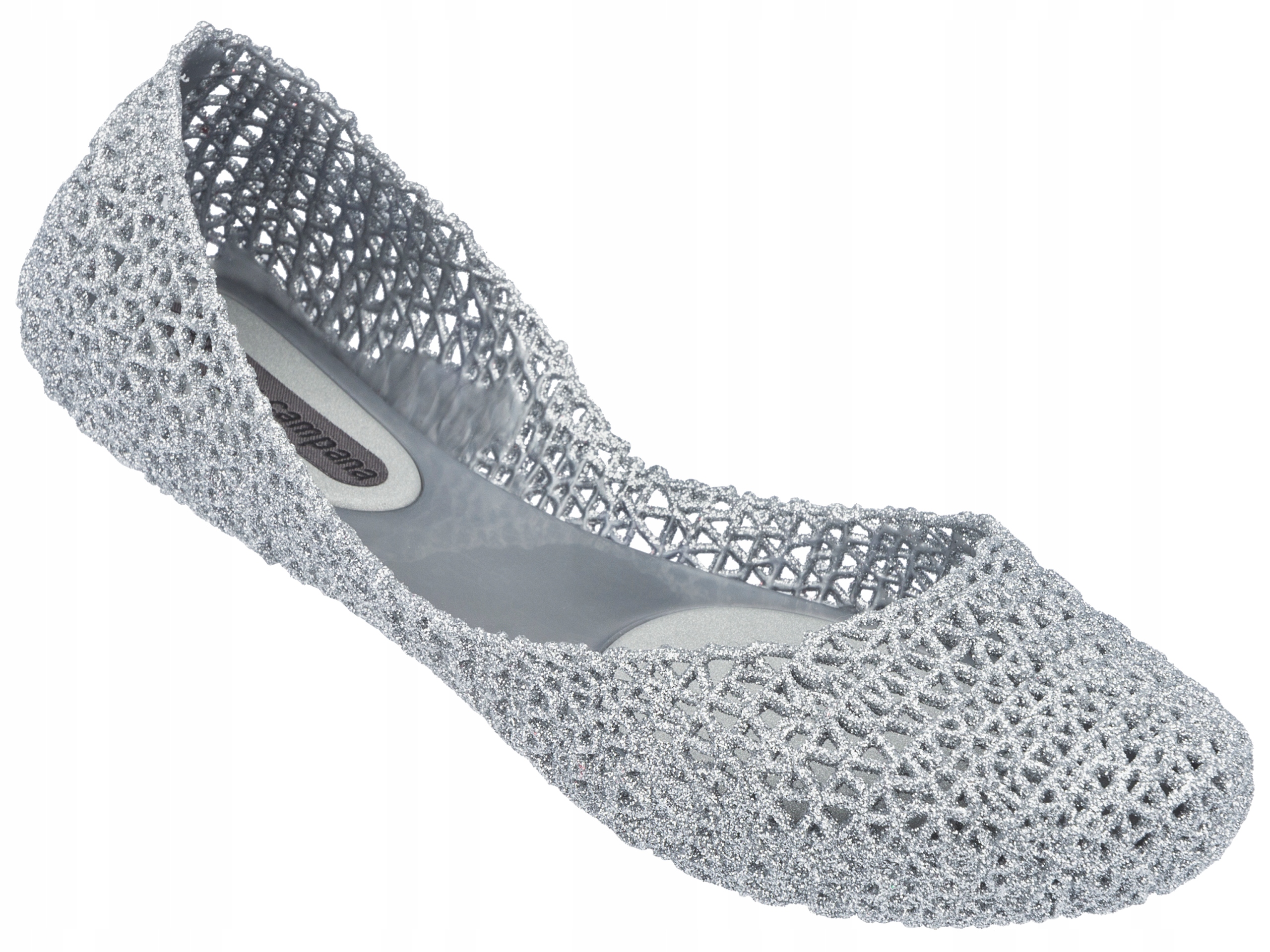 

Baleriny Melissa 31512 Campana Silver Glitter 38