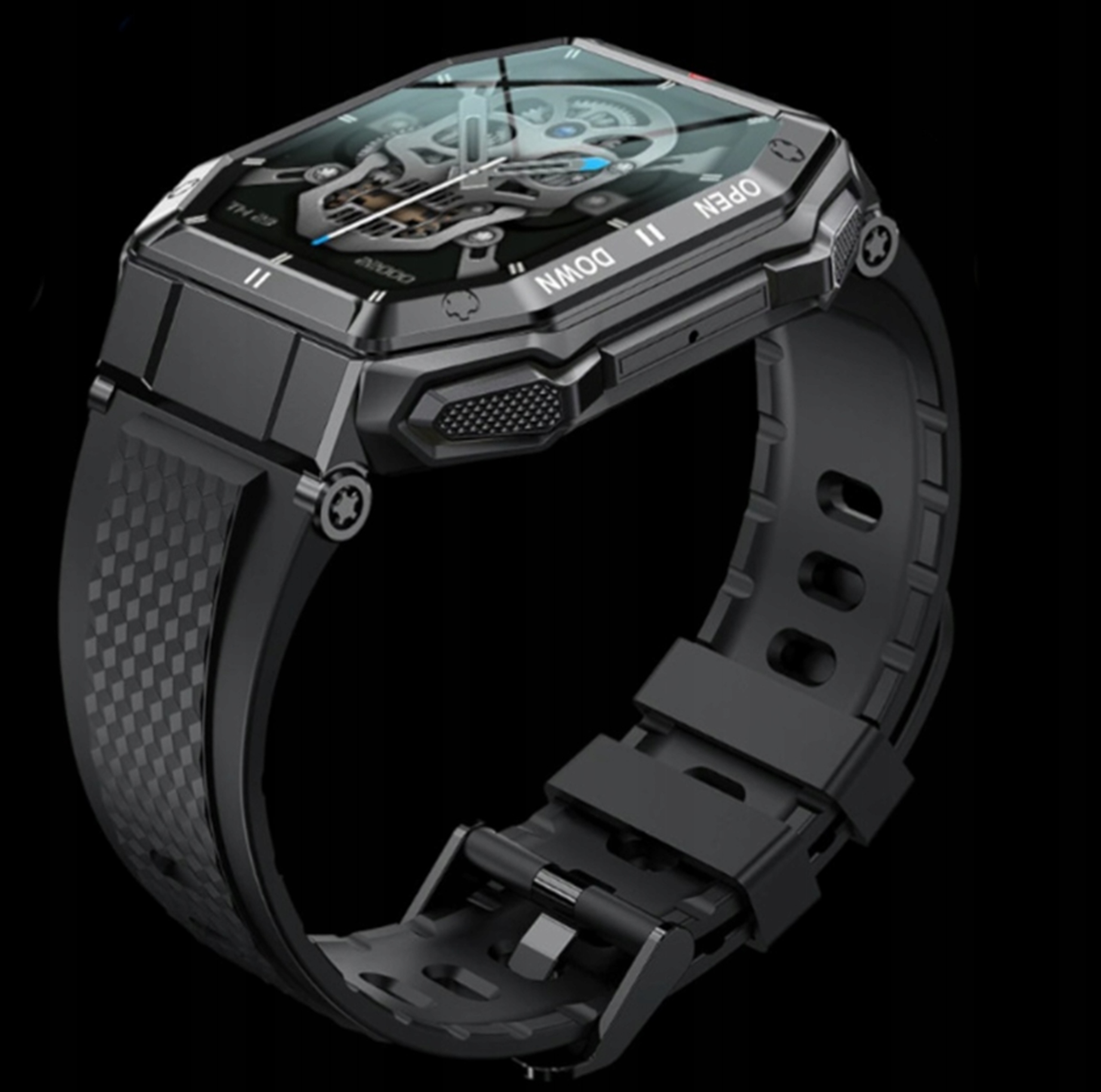 SMARTWATCH ZEGAREK SMARTBAND MĘSKI SMART WATCH MENU POLSKIE TRYBY SPORTOWE Transmisja danych 5G