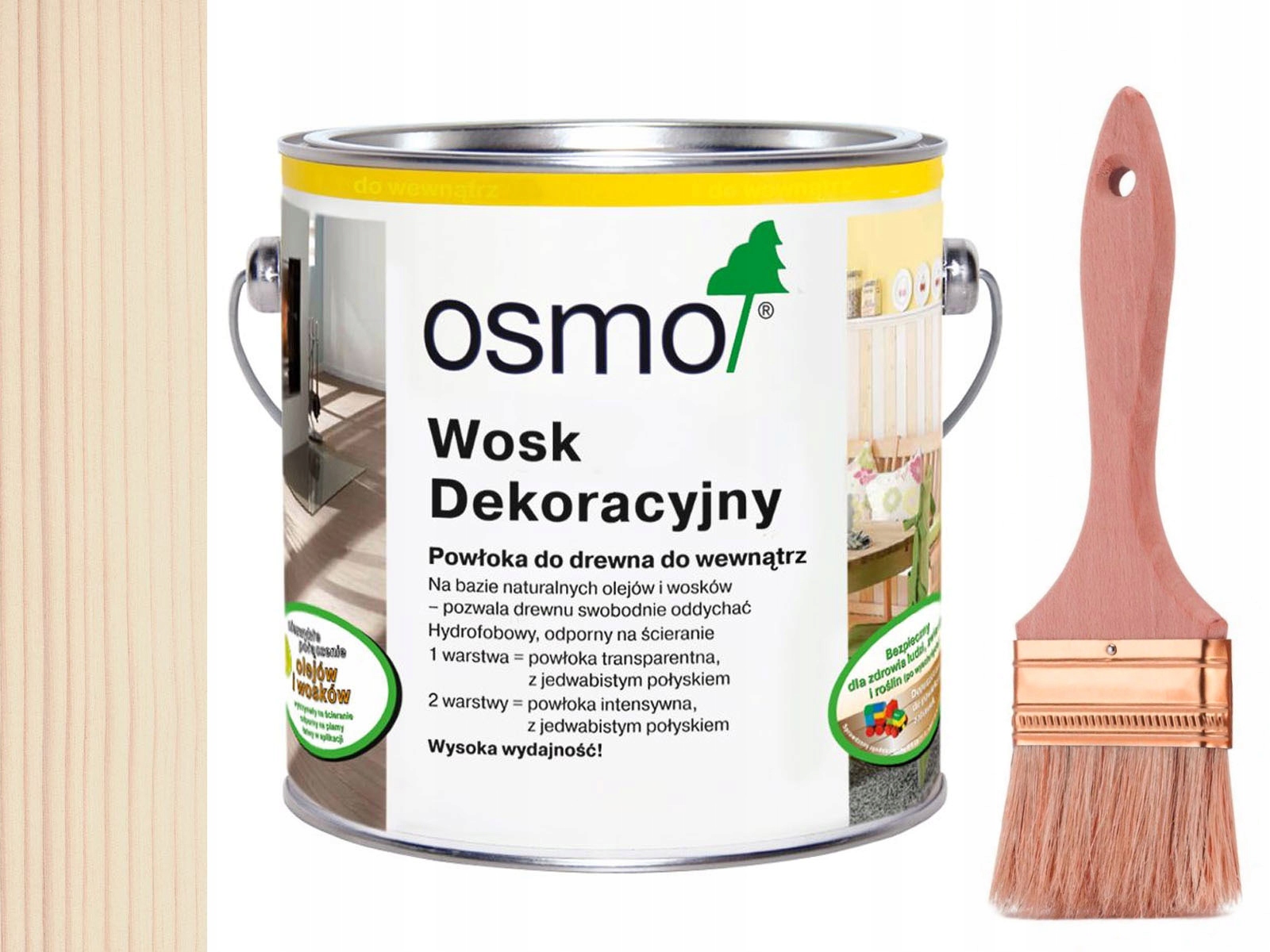 Osmo 3111 dekoratívny vosk Biela Farba 2,5 L