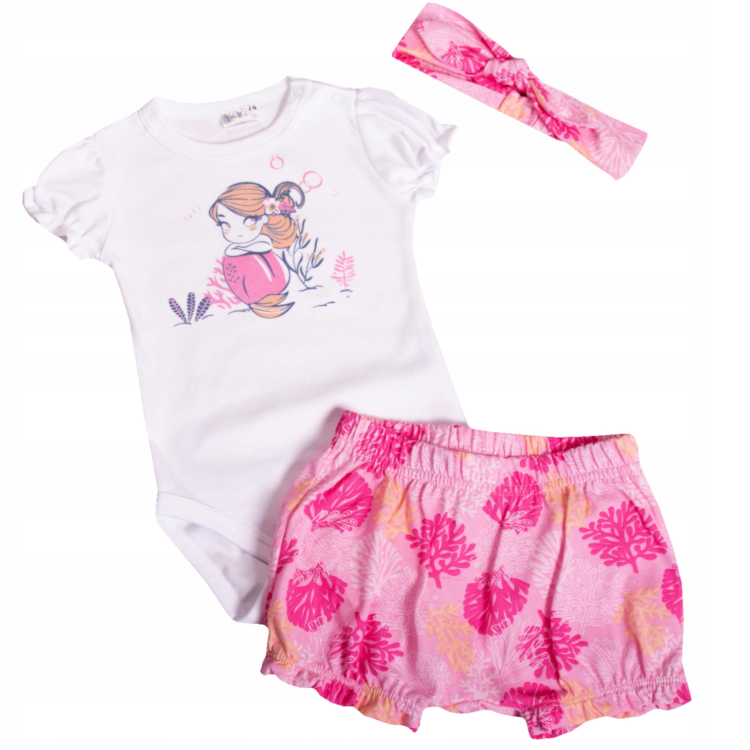 

Komplet Body Bloomersy Opaska dla dziewczynki 62