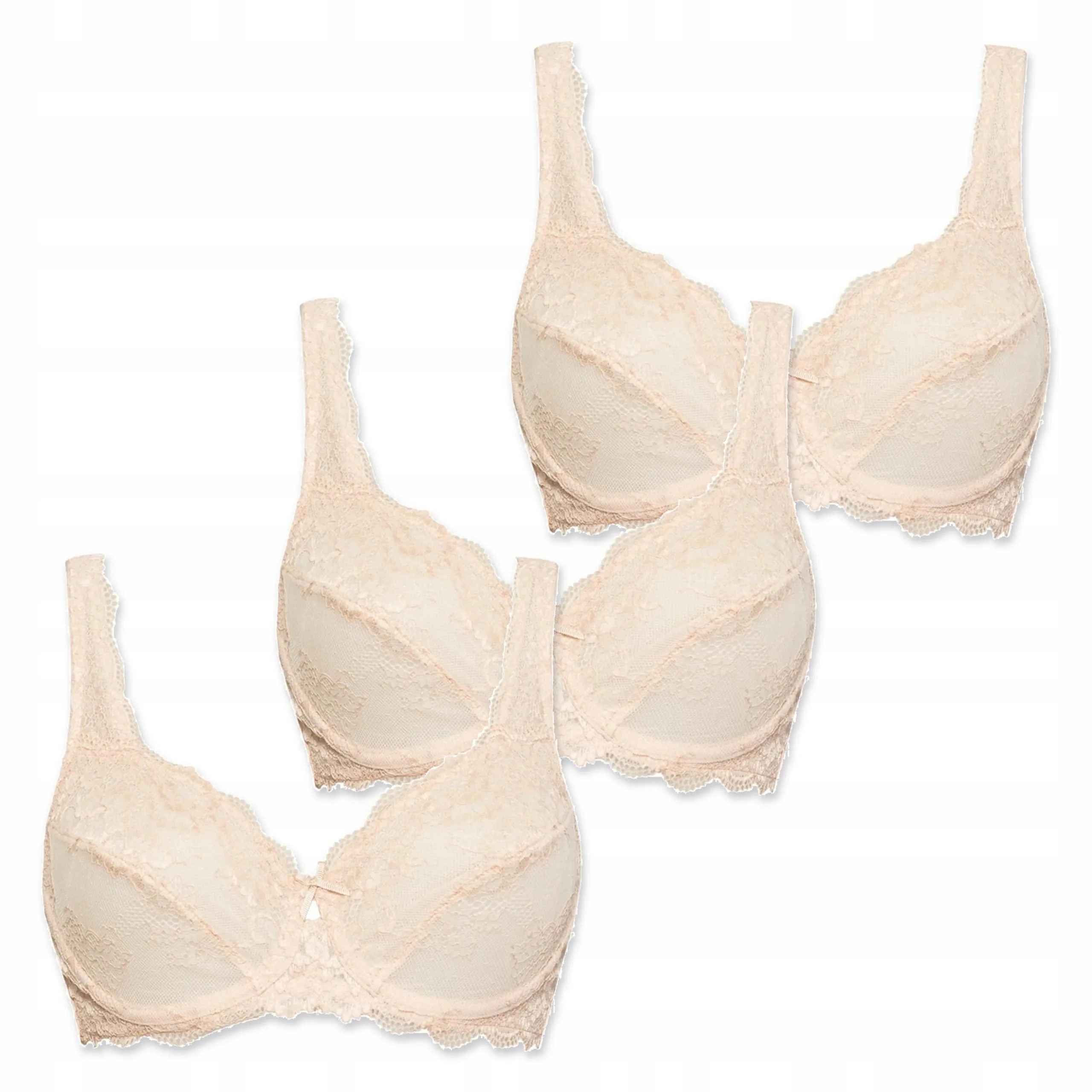 3x Podprsenka Sielei Wonder Lace 2442 cipria 90D