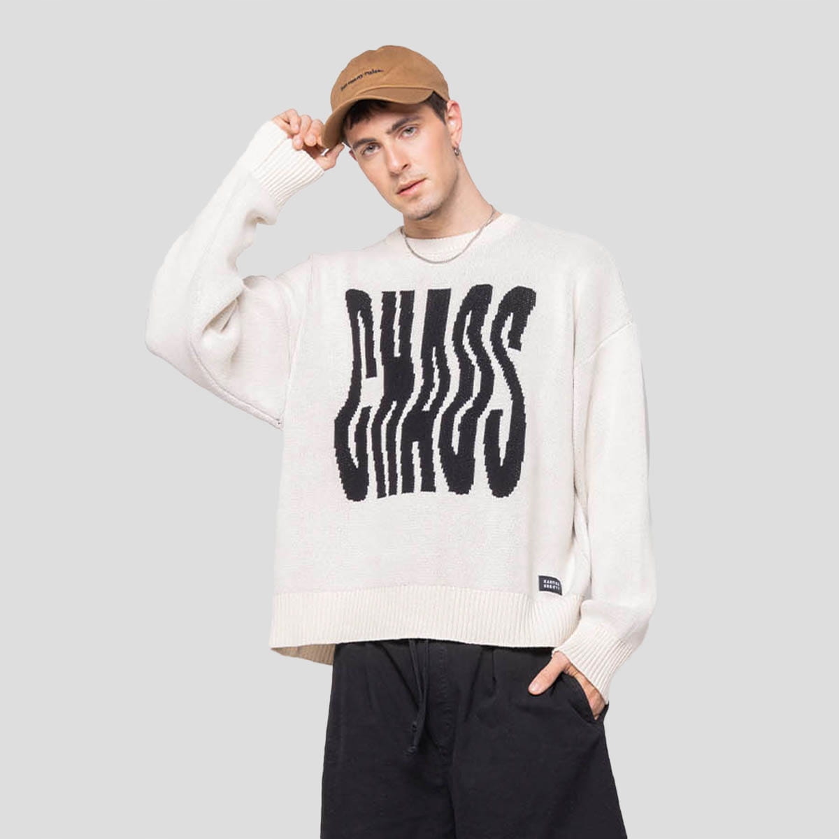 Svetr Kaotiko Chaos XL, béžový, Městský