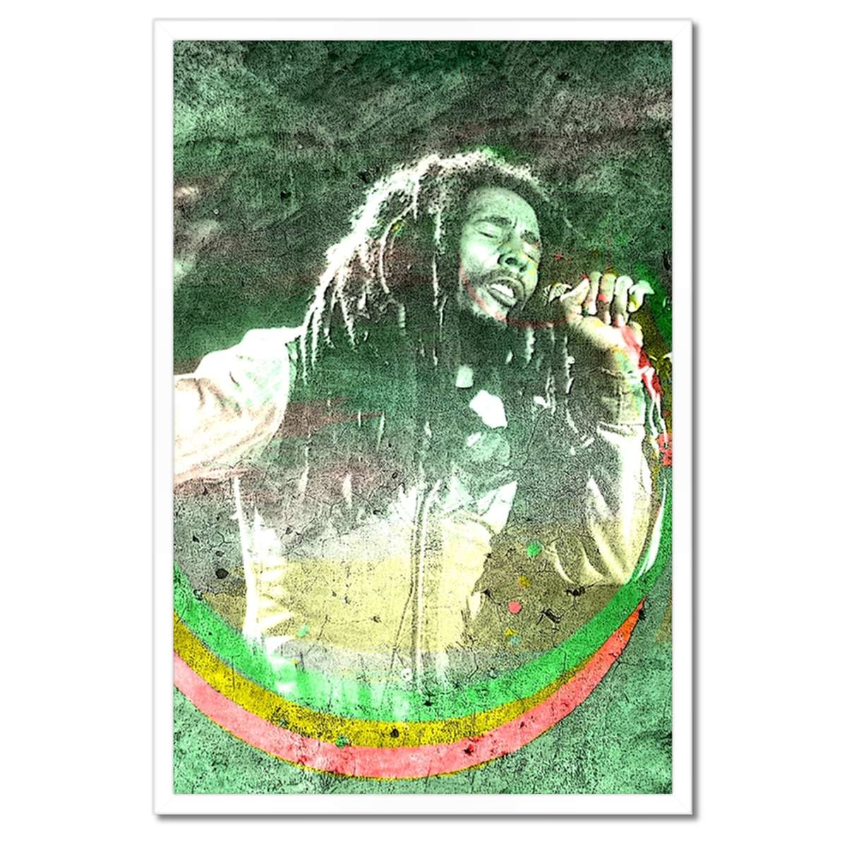 Plakáty v rámu 40x60 Bob Marley na koncertě