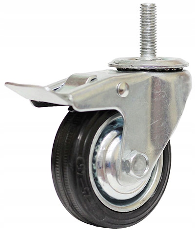 KOŁO OBROTOWE SKRĘTNE KÓŁKO 125mm GWINT 12 HAMULEC Marka Kastory