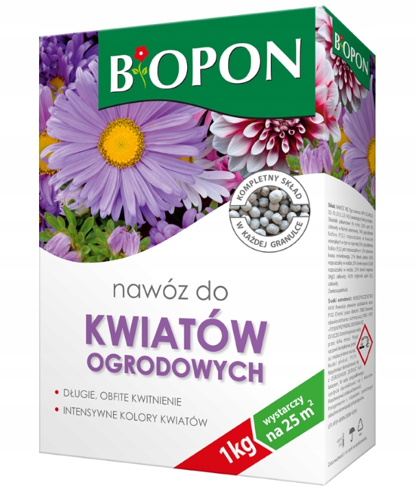 

Nawóz Do Kwiatów Ogrodowych 1kg Biopon na 25m2