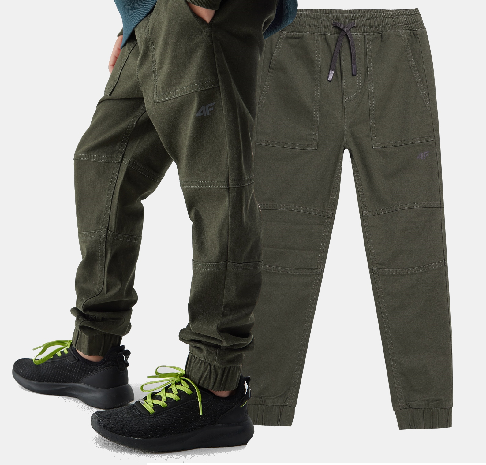 4F SPODNIE CHŁOPIĘCE JOGGERY CASUAL DRESY Rozmiar 146