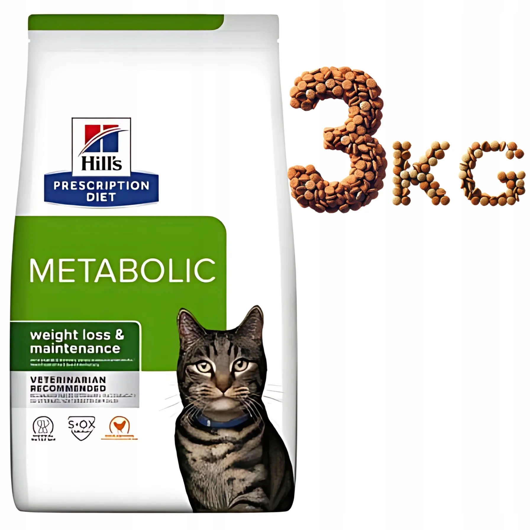 Hill's Pd Metabolic Feline 3 kg