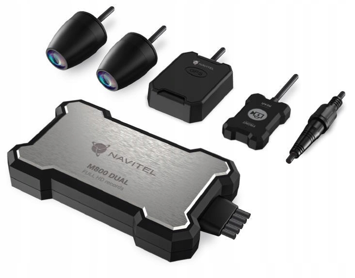 Autokamera Rekordér na motorku Štvorkolka Utv Atv Navitel M800 Dual