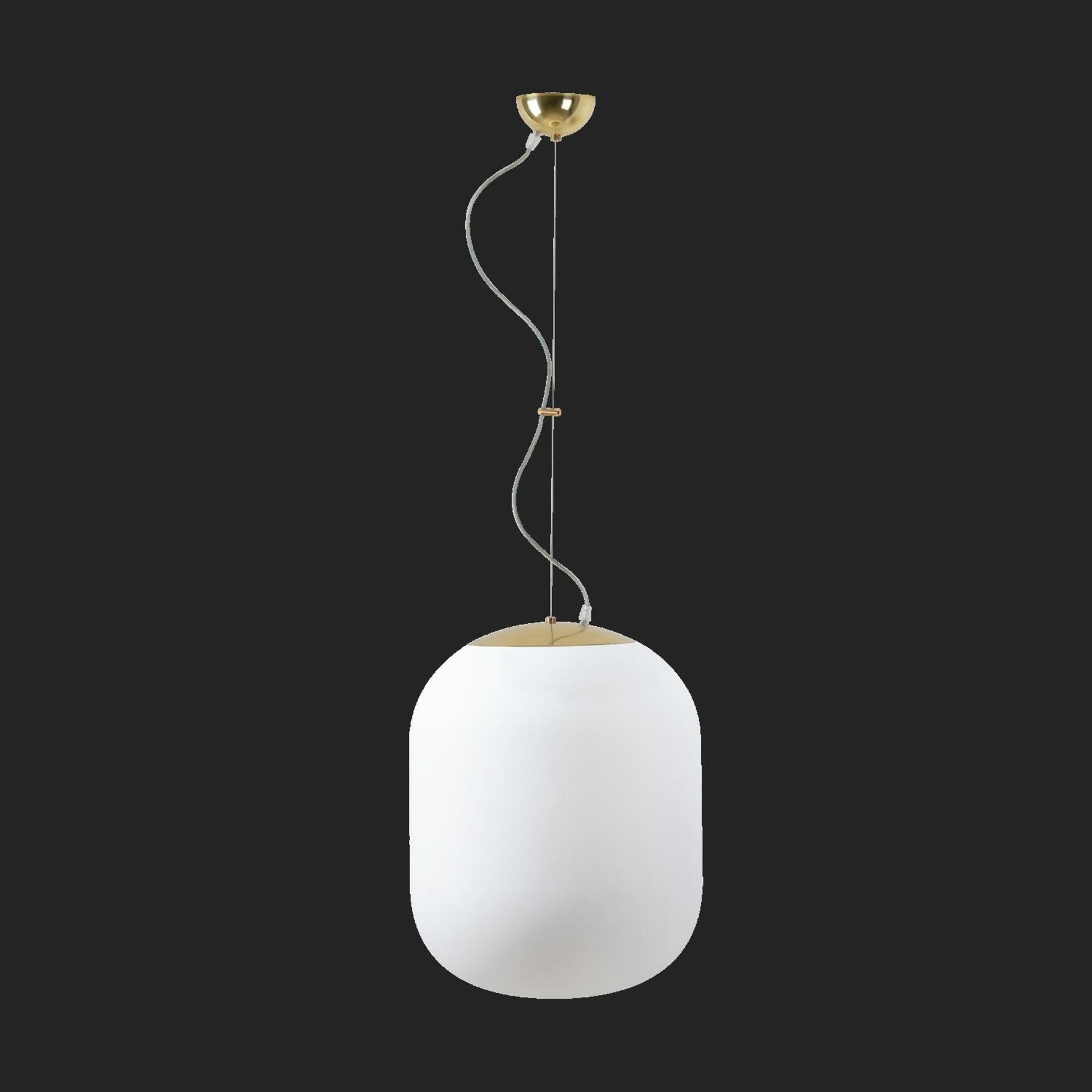 Osmont 58154 Tania L1 závesné sklenené svietidlo mosadz leštená biela IP40 1