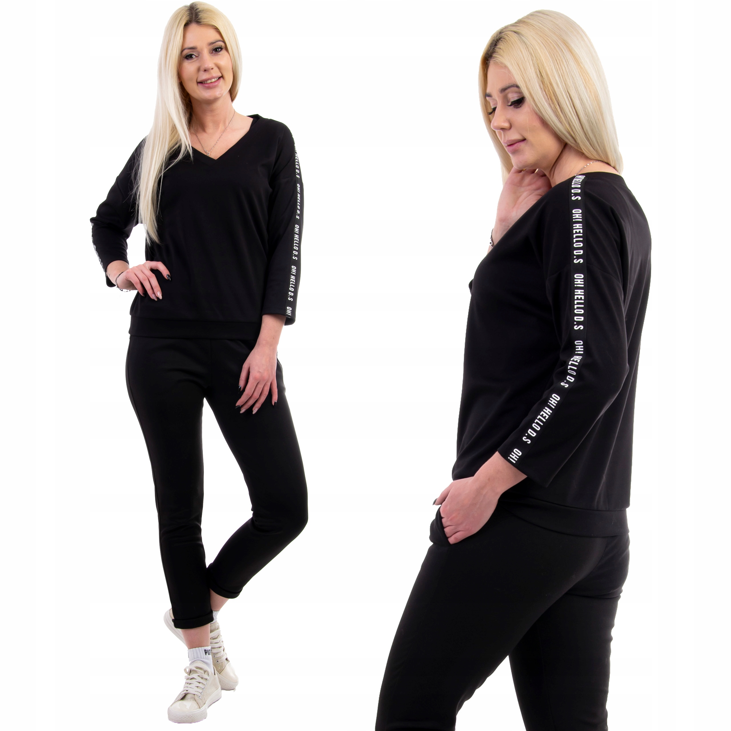 

Z187 Dres Z Lampasem W Serek Czarny r 38