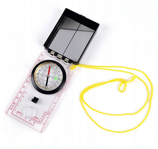 KOMPAS BUSOLA MAPOWY mapnik lupa SKALE LUSTERKO Model KL01