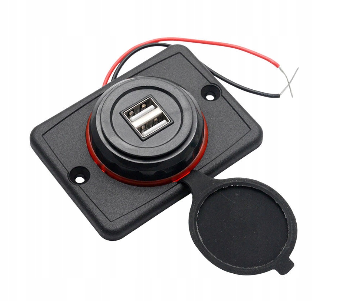 

Gniazdo Samochodowe Ładowarka 2x Usb 3,1A 12V 24V