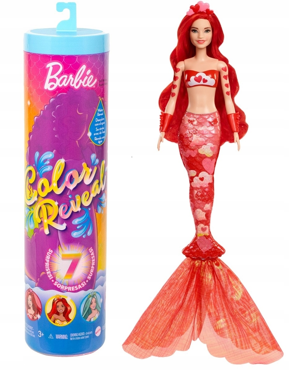 BARBIE COLOR REVEAL - KOLOROWA SYRENKA - HCC46