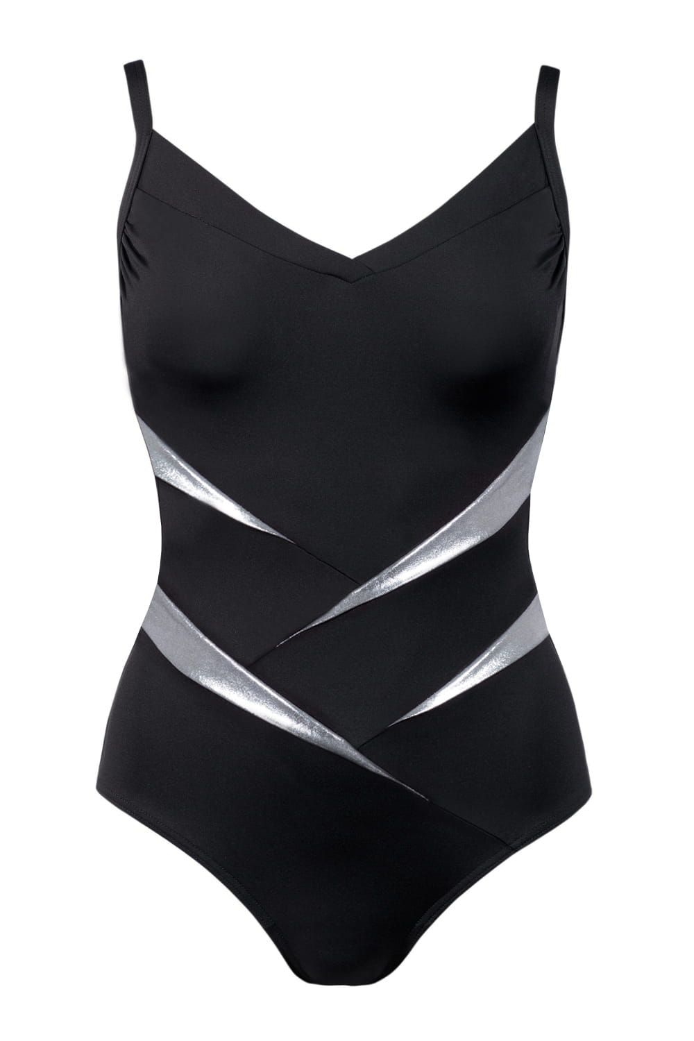 Jednodílné plavky Feba F31/651 Černá 3XL