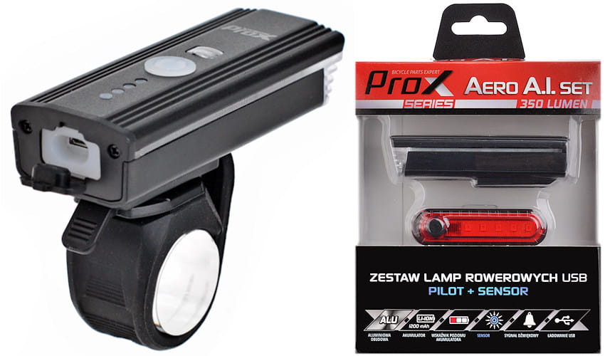 Zestaw lamp Prox Aero A.I. LED USB PILOT SENSOR Marka Prox
