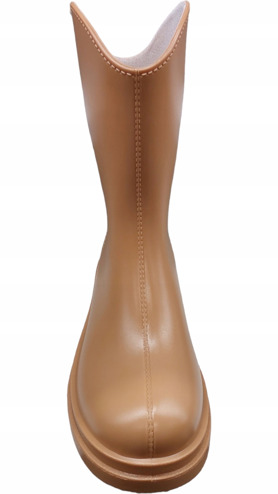 KALOSZE DAMSKIE BOTKI EKOSKÓRA BEŻOWE r. 38 Marka bez marki