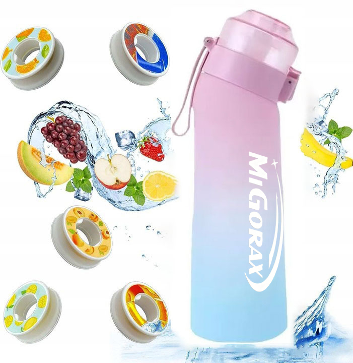 Butelka na wode 650ml gradientowy róż Przyprawa butelka wody -7szt