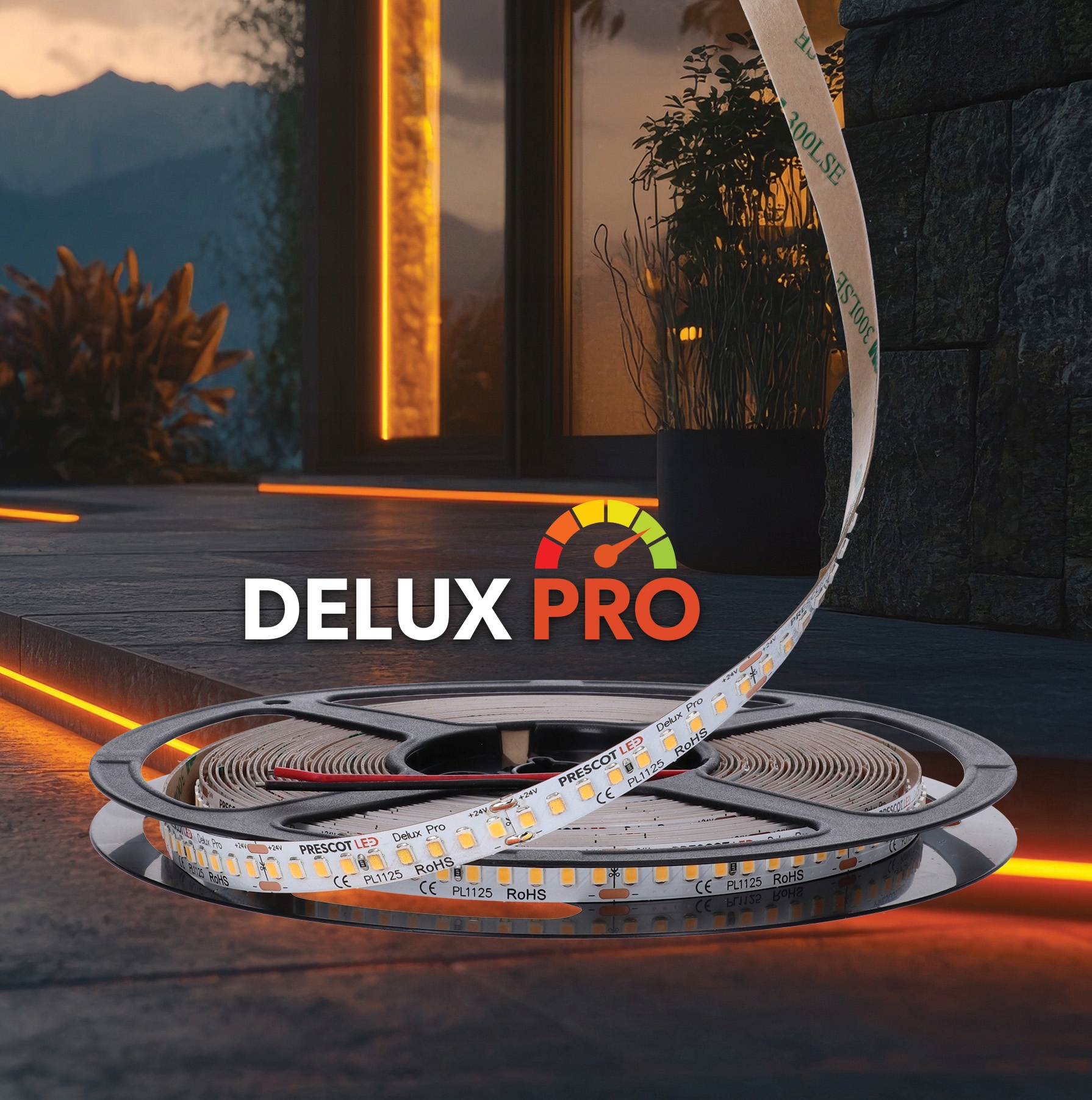 Led pásik Delux Pro 24V 180LED |Biela teplá|1800lm/m |10m |7 rokov záruka