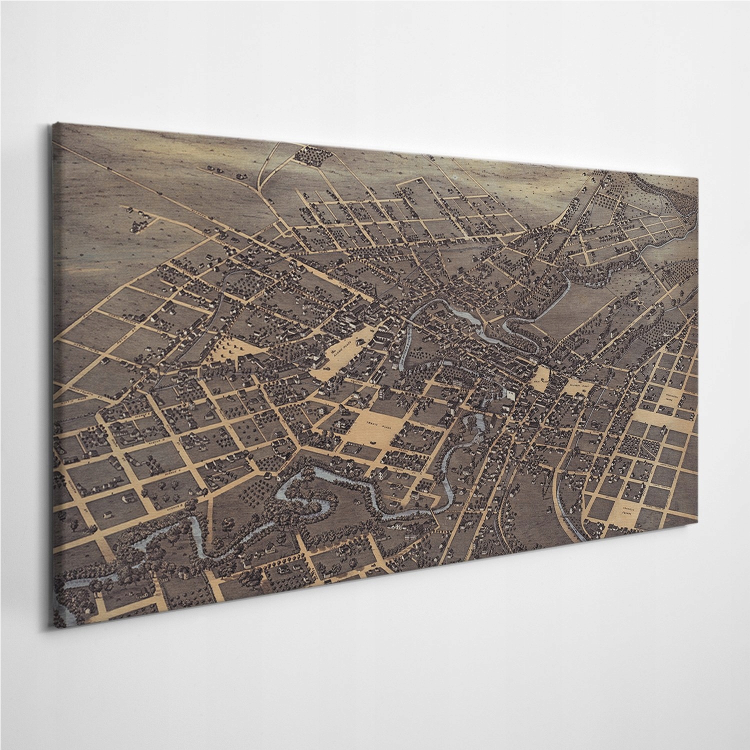 

Foto-obraz na ścianę Mapa San Antonio Retro 120x60