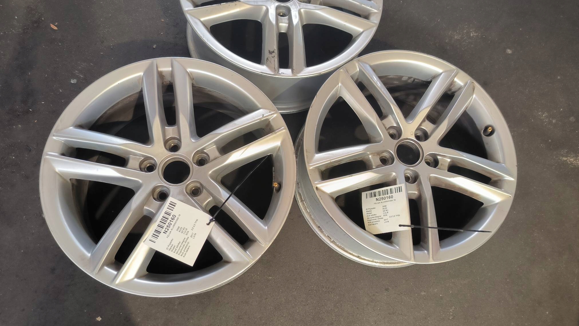 disk hliníkový 18 5x112 AUDI Q3 8U