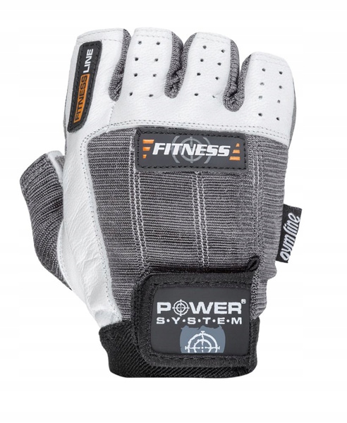 POWER-SYSTEM RĘKAWICZKI FITNESS-WHITE GREY-XL