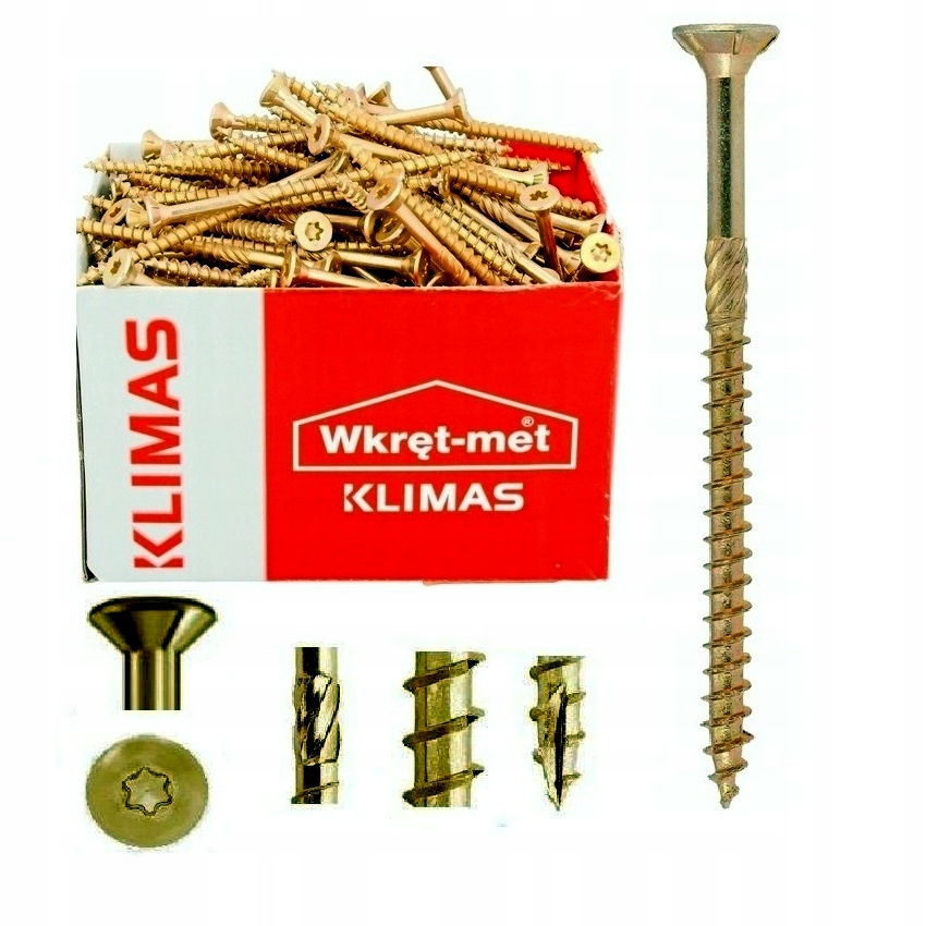 WKRĘTY CIESIELSKIE DO DREWNA 4,5X70 TORX 250szt