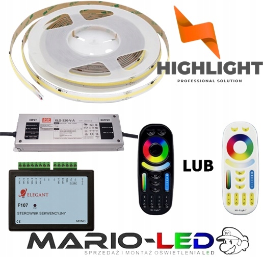 25m Led Cob Digitálny set WS2811 F107 Sekvenčný