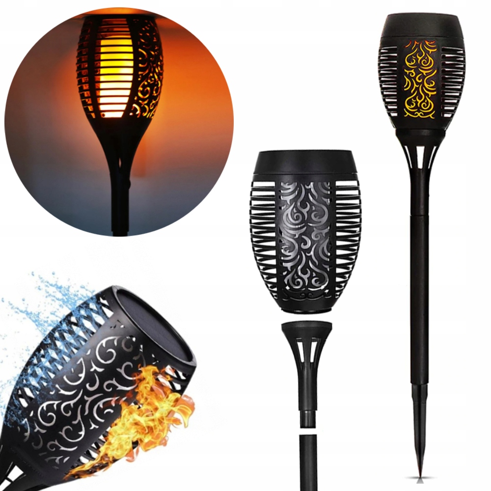 

Pochodnia 78cm lampa solarna 54 Led efekt płomieni