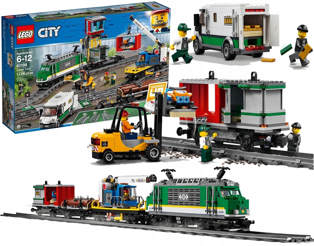 stavebnice Lego City Elektrický Nákladní Vlak 60198