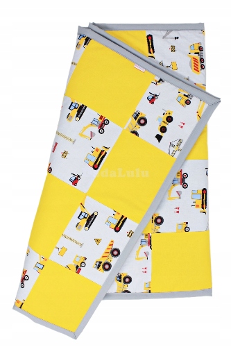 Přehoz na postel patchwork bagry 160/200 cm 100% bavlna