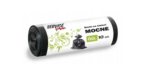 

Worki na śmieci LD 60l A10 Service Pack Czarne