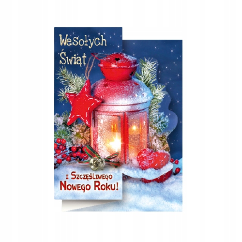 KARNET KARTKA LAURKA BOŻE NARODZENIE KOPERTA 1 szt