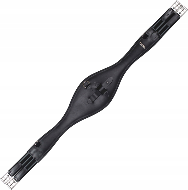 KenTaur kožený pásek Monaco (černý; 135 cm)