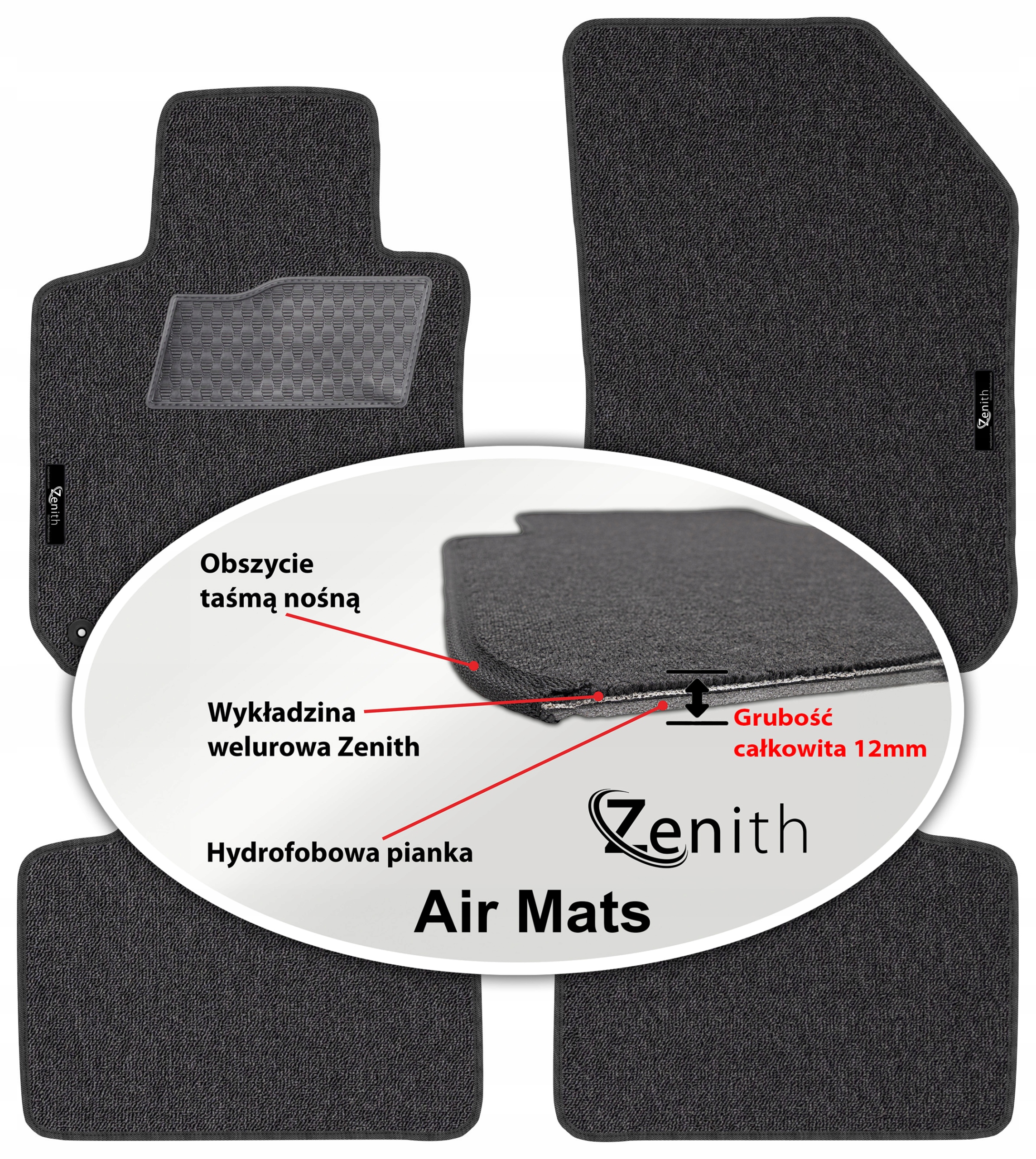Peugeot 308 II Sw 2013 Velúrové koberčeky do auta Zenith Air Mats
