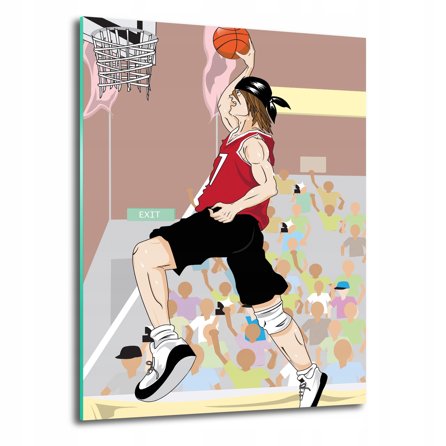 Fotoobraz na skle Basketbalový hráč 70x100
