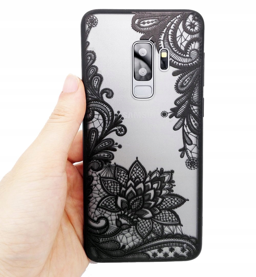 

Etui Koronka Wzorki Kwiat do Galaxy S9+ Plus