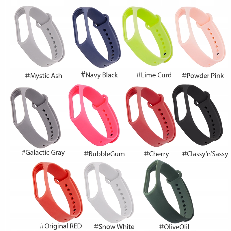 Opaska zamienna do Xiaomi Mi Band 3 4 Oryginalny iStrap - KOLORY - HIT EAN (GTIN) 5903772184600