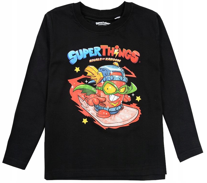 BLUZKA CHŁOPIĘCA SUPER ZINGS TSHIRT PODKOSZULEK DŁ RĘKAW BAWEŁNA 128 R700D