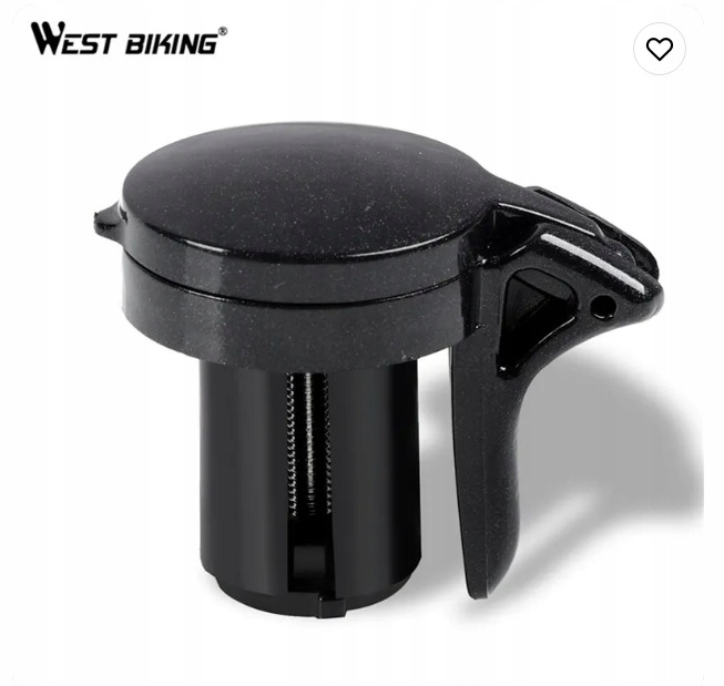 LUSTERKO DO ROWERU SZOSOWEGO Składane CZARNE Marka West biking