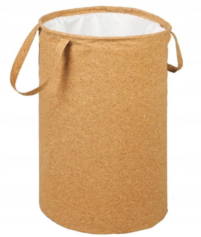 

Kosz Na Pranie Okrągły Naturalny Korek 48L