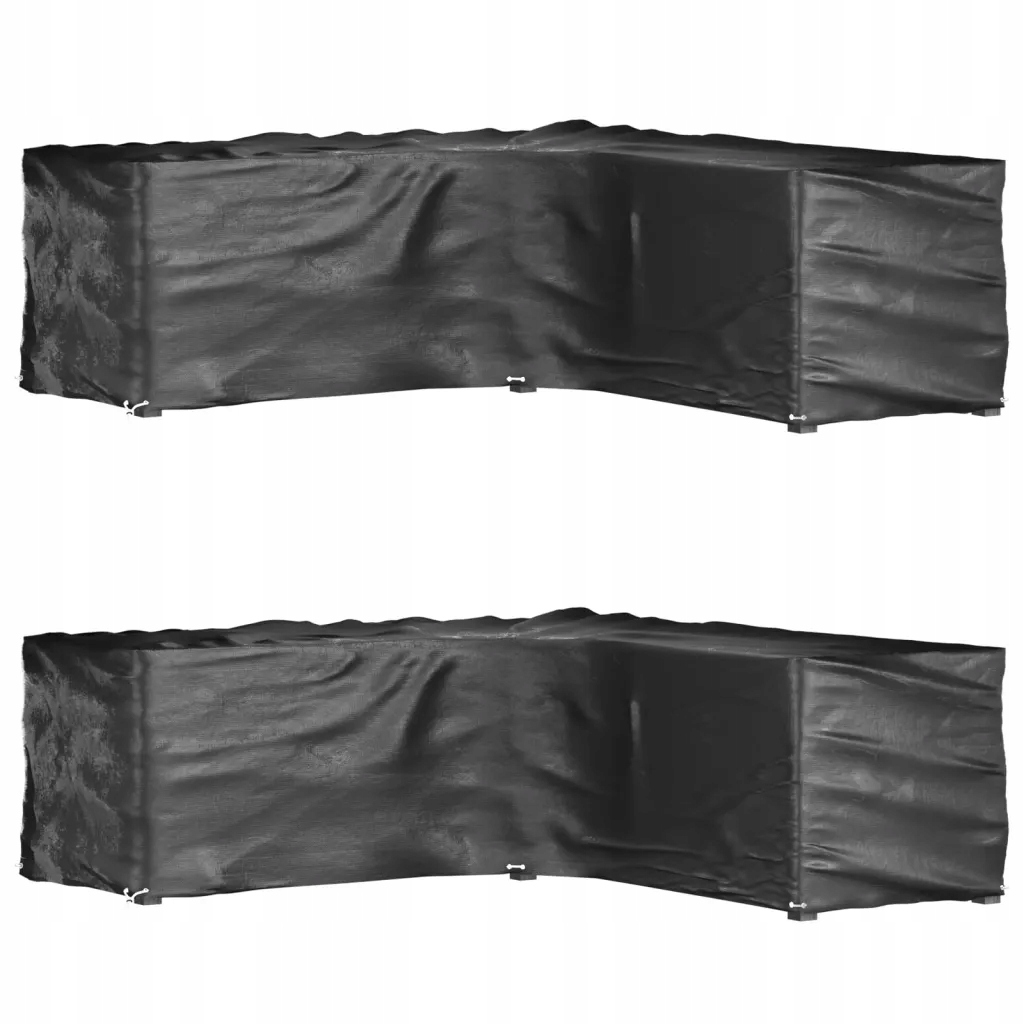 Kryty na zahradní nábytek z Pe, odolné vůči Uv záření, 285 x 285 x 90 cm, černé