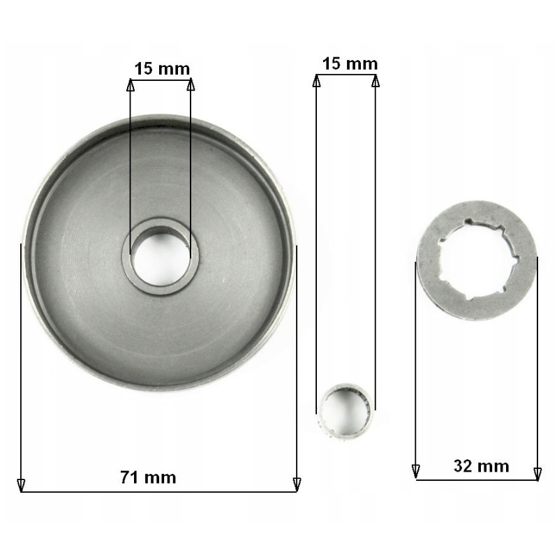 SPRZĘGŁO KOSZ ZĘBATKA DO PIŁY SPALINOWEJ 5200 Waga produktu z opakowaniem jednostkowym 1 kg