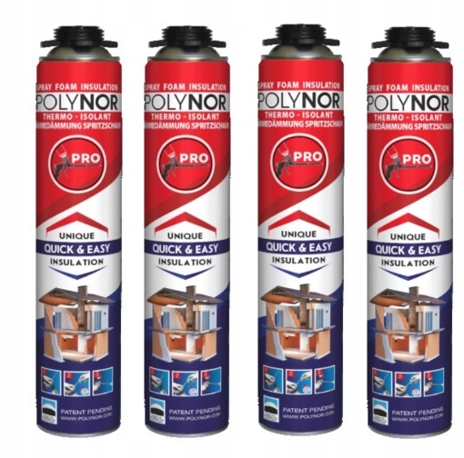 Polynor Pro izolační stříkací pěna pur Zateplení Podkroví Garáže