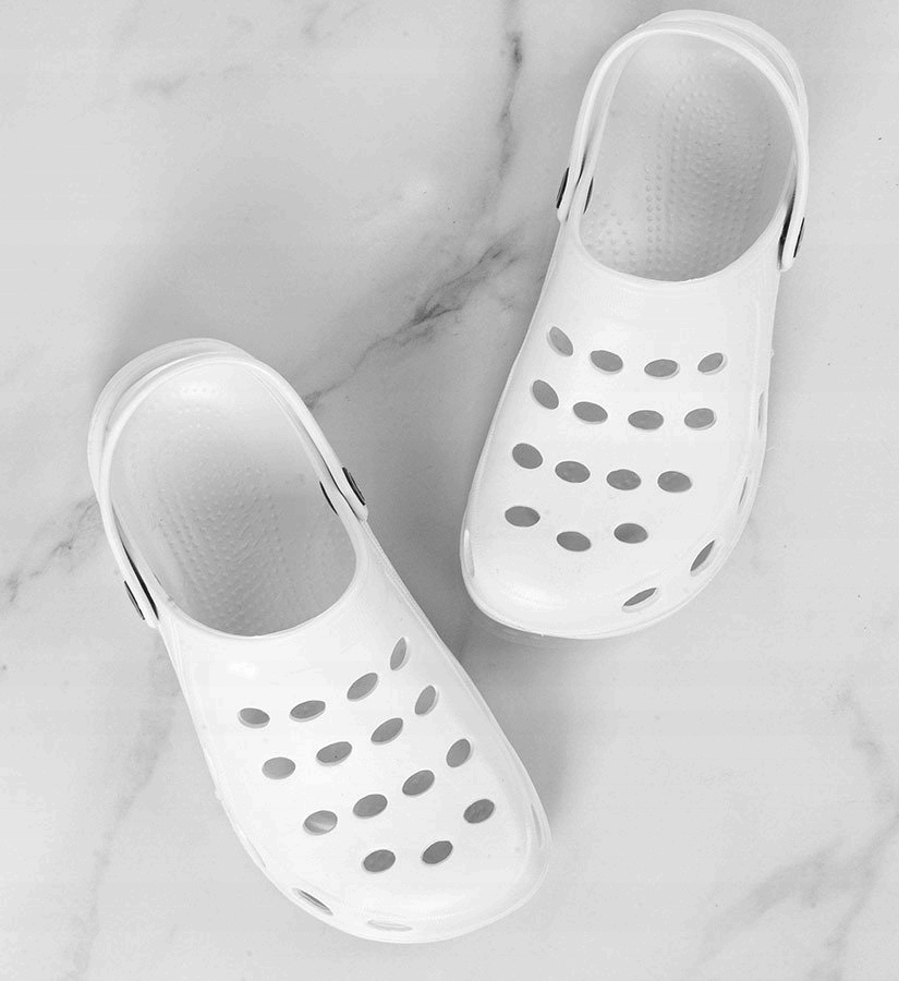 BIAŁE LEKKIE KLAPKI CHODAKI KROKSY MEDYCZNE 40 Nazwa koloru producenta white