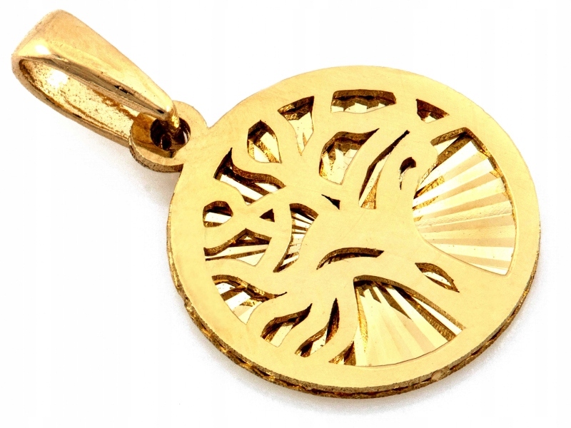 Přívěsek kulatý strom štěstí zlato 585 14k 0.80g jako dárek