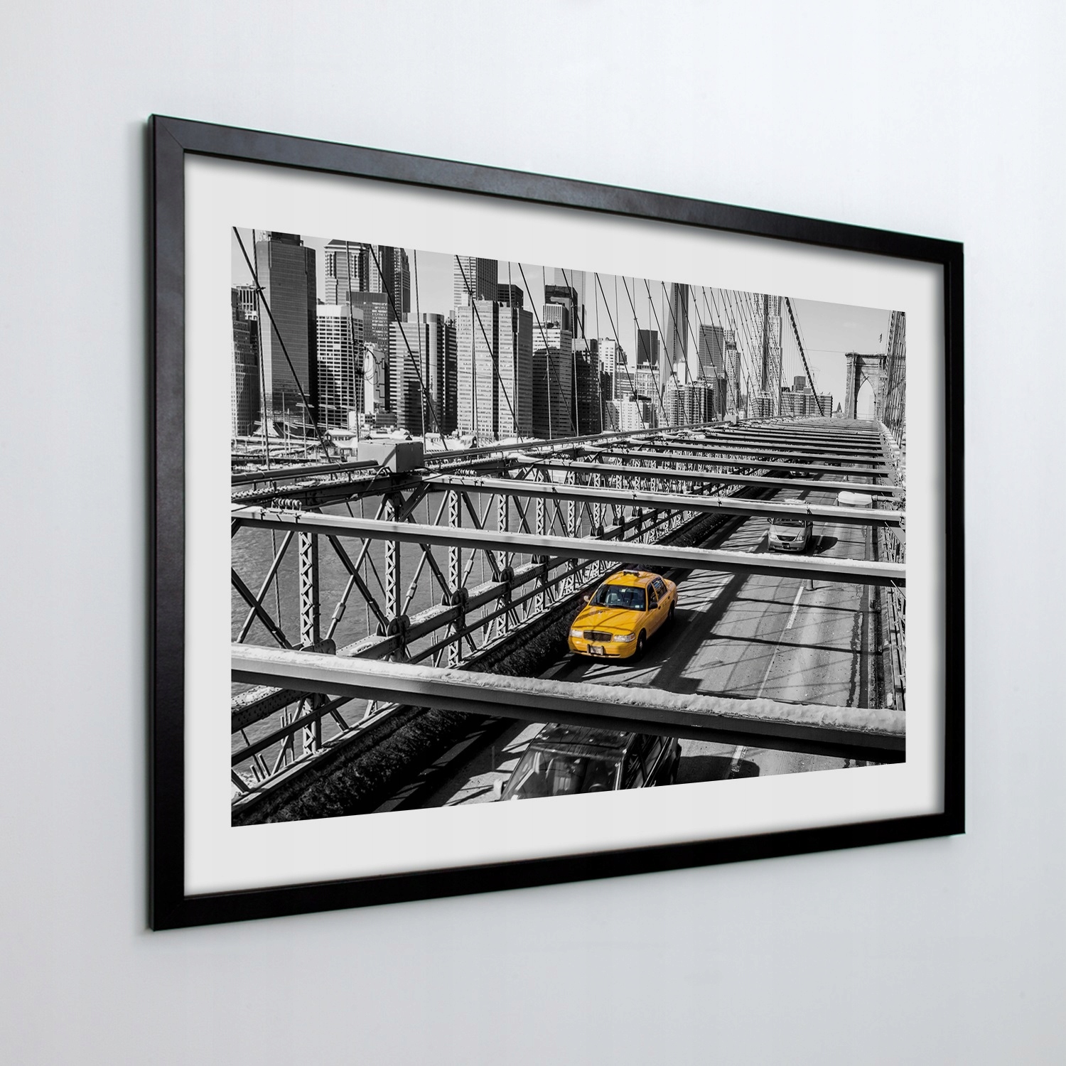 Obraz v rámu na zeď Taxi most New York 100x70