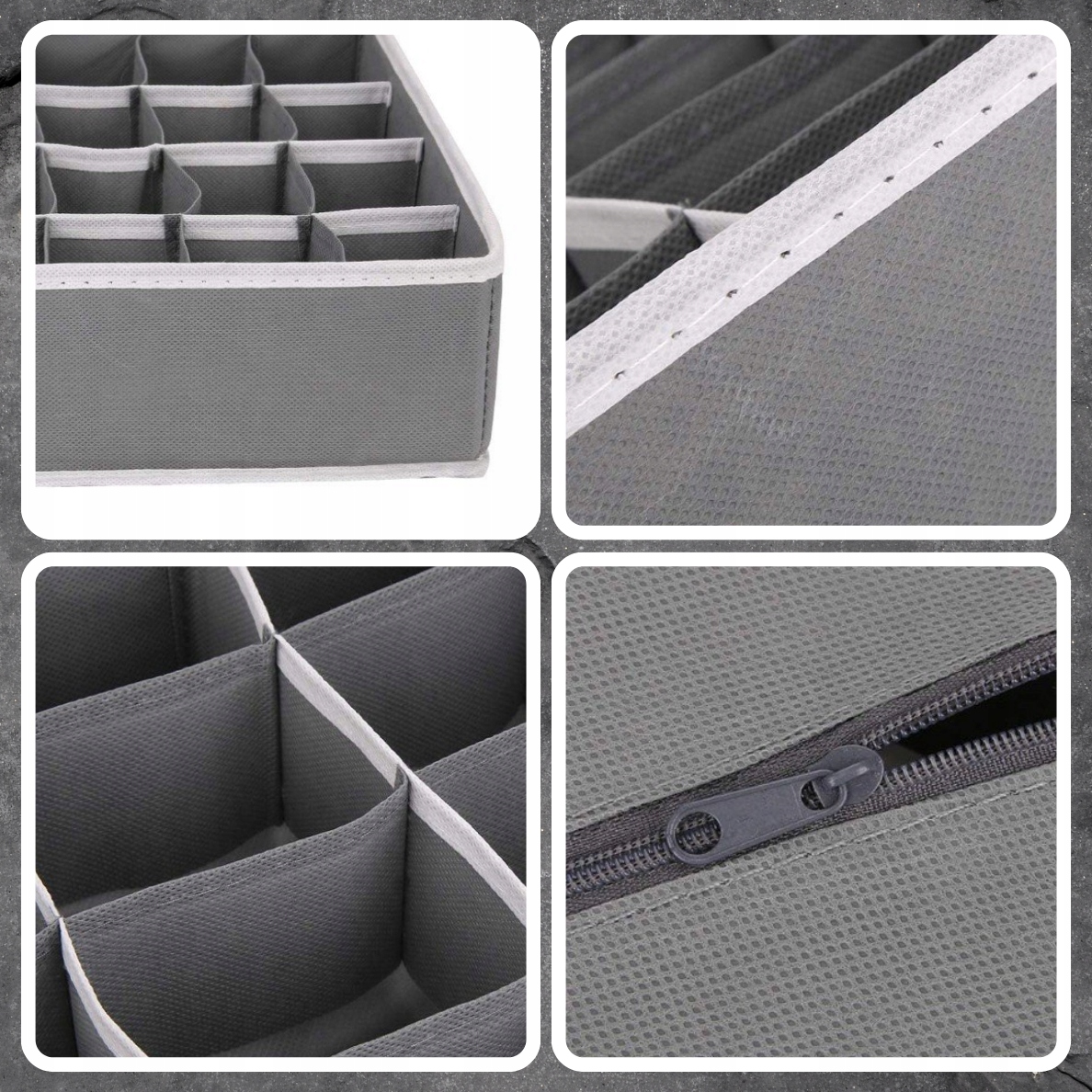 ORGANIZER DO SZUFLADY SZAFY ZESTAW ORGANIZERÓW 4 Marka Modeus