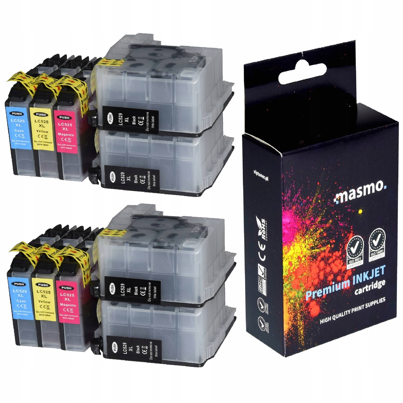 

10x Tusz Brother DCP-J100 DCP-J105 DCP-J200 LC529